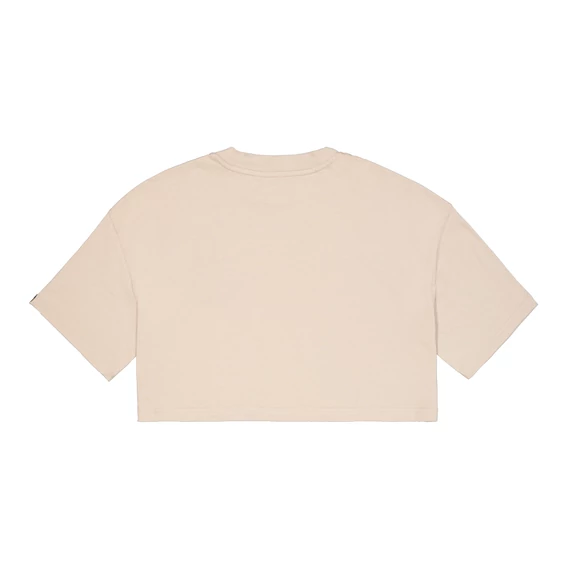 Basic Small Logo Cropped PP T-Shirt Women - organic beige
