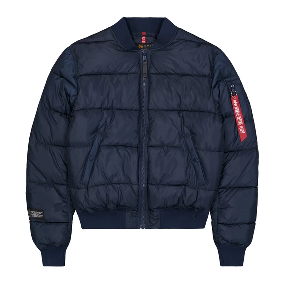 MA-1 Logo Puffer Winter Jacket - ultra navy