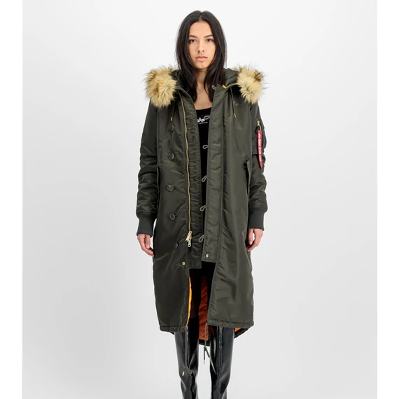 Long Fishtail Woman - black olive
