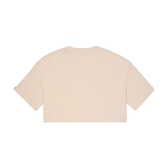 Basic Big Logo Cropped PP T-Shirt Women - organic beige