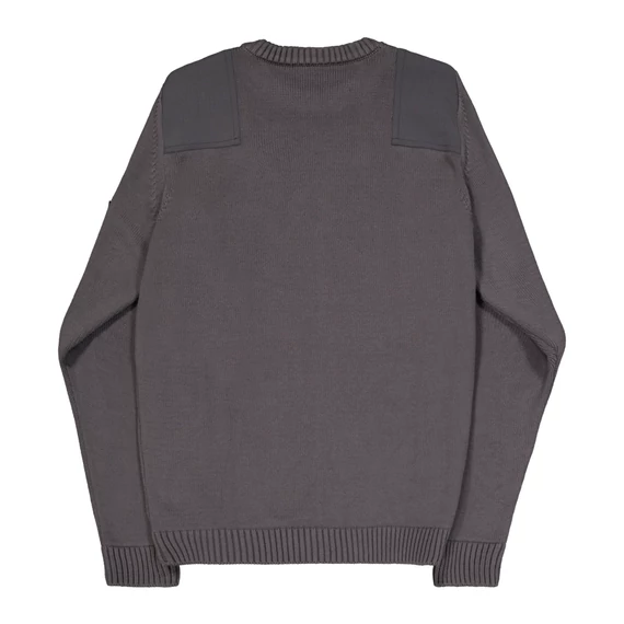 Military Knit Sweatshirt - vintage grey