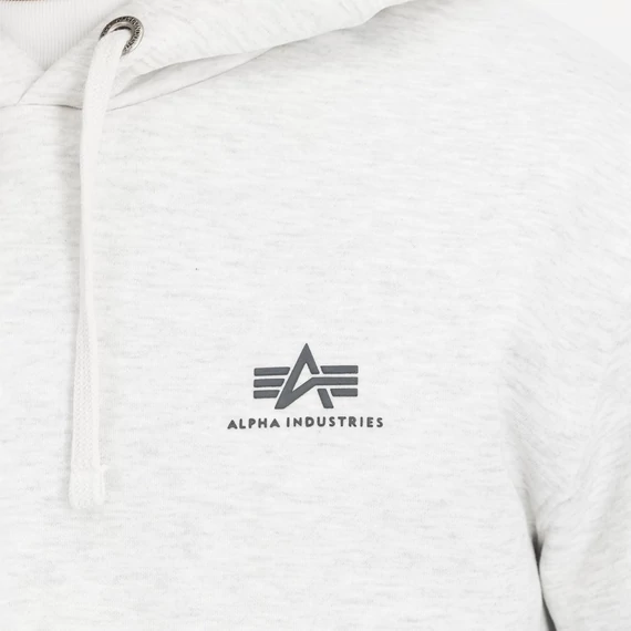 Basic Hoody Small Logo - pastel grey melange