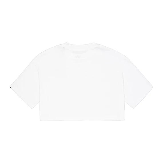 Basic Small Logo Cropped PP T-Shirt Women - white
