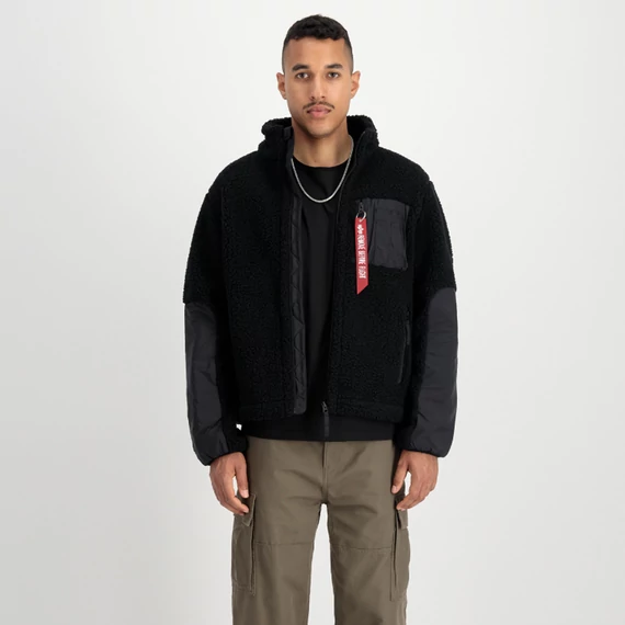 Sherpa Zip-Jacket - black