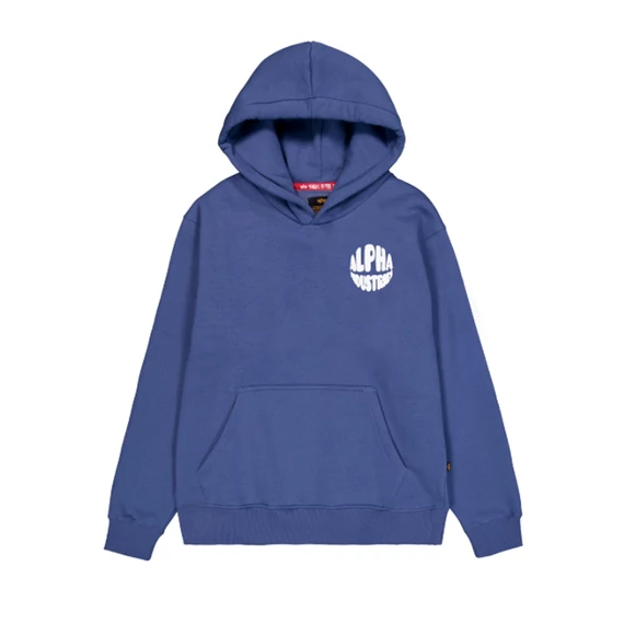 Logo Back Print Hoodie - night purple