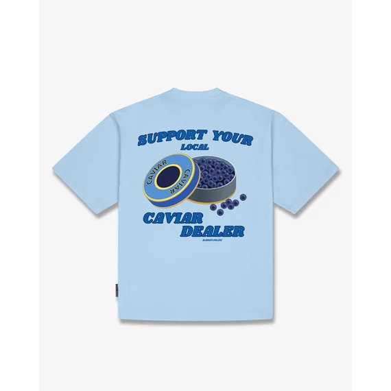 SS26 Oversized Backprint T-Shirt CAVIAR DEALER - Light blue