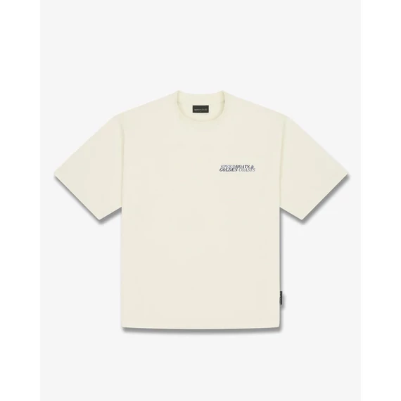 SS26 Oversized Backprint T-Shirt SPEED BOATS - Off-White