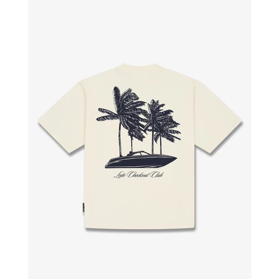 SS26 Oversized Backprint T-Shirt SPEED BOATS - Off-White