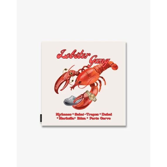 SS26 Print Pillow Cover LOBSTER GANG / CAVIAR DEALER