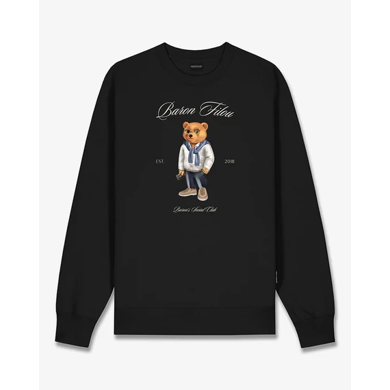 FW25 Pullover Filou CLII. Baron’s Social Club - Black