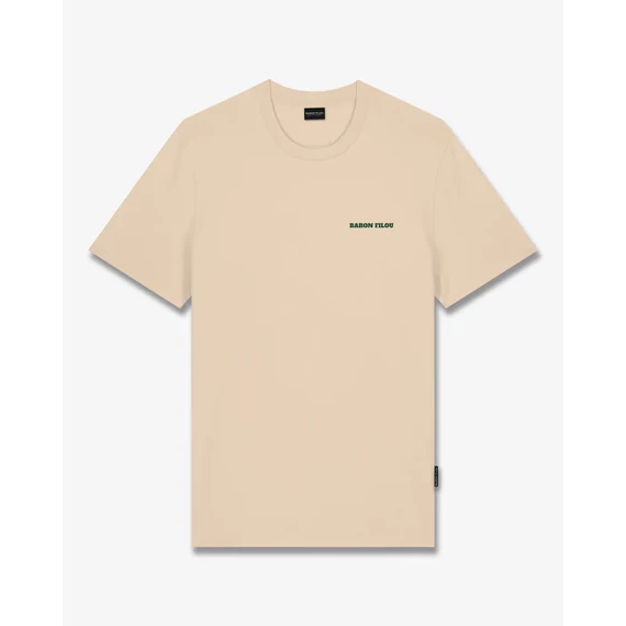 FW25 T-Shirt Backprint THE BARON SOCIAL CLUB - Sand brown