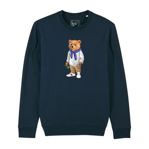 FW24 Organic Embroidered Pullover Filou CV. - Sand brown