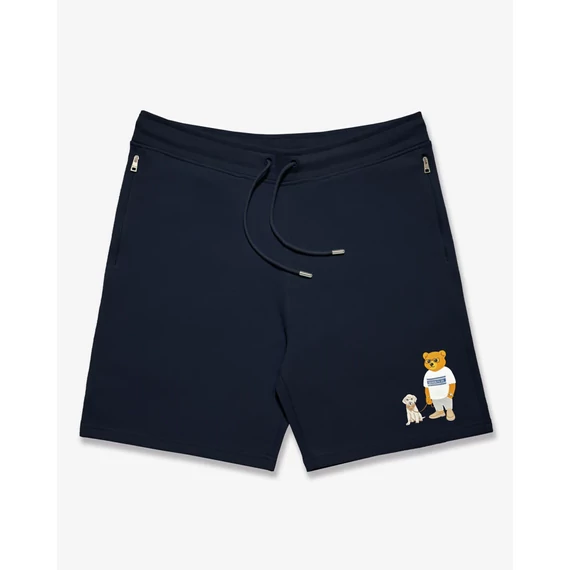 SS25 Embroidered Shorts, Filou CXXIV. - Navy blue