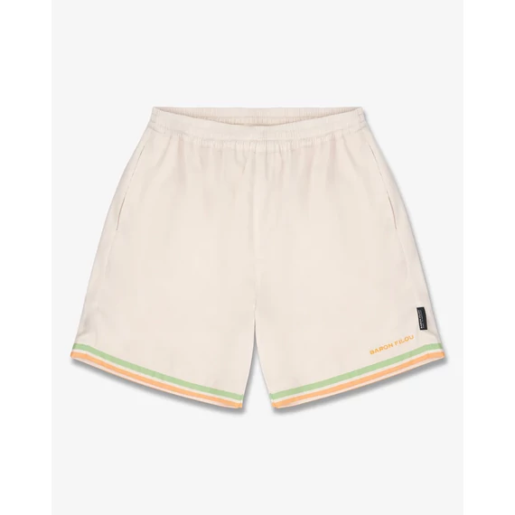 SS25 Shorts with Stripes - Pearl white