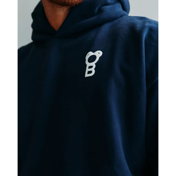 Signature Oversized Hoodie - Navy blue