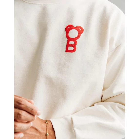 Signature Oversized Pullover - Off-White