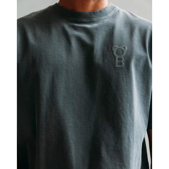 Signature Oversized T-Shirt - Stone wash grey