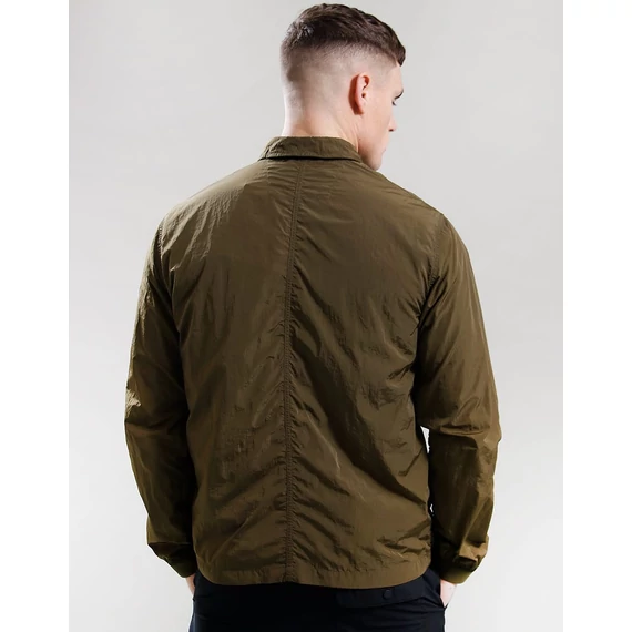 Krinkle Nylon Overshirt - khaki