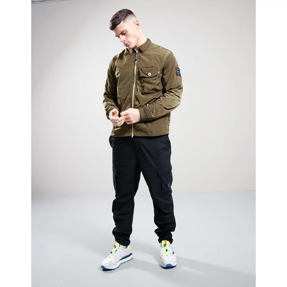 Krinkle Nylon Overshirt - khaki