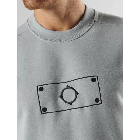 Blast Embroidered Badge Sweat - Battleship