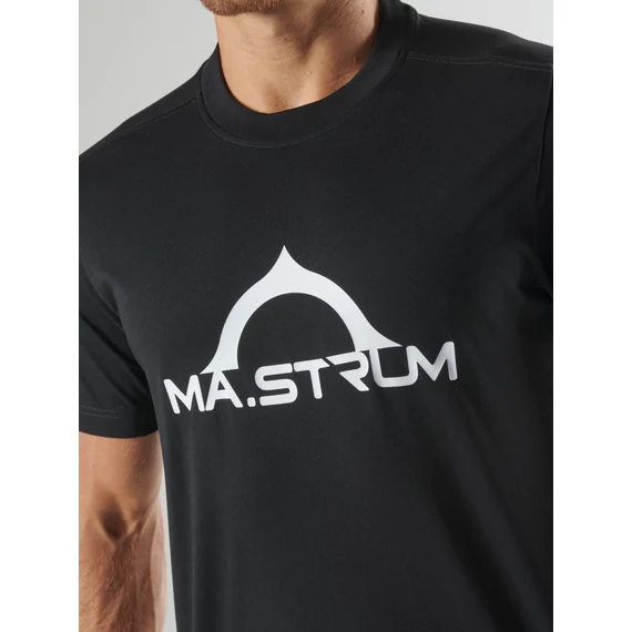 Bora Half Compass Print Tee - Jet Black