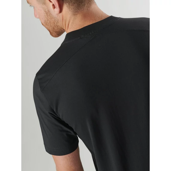 Bora Half Compass Print Tee - Jet Black