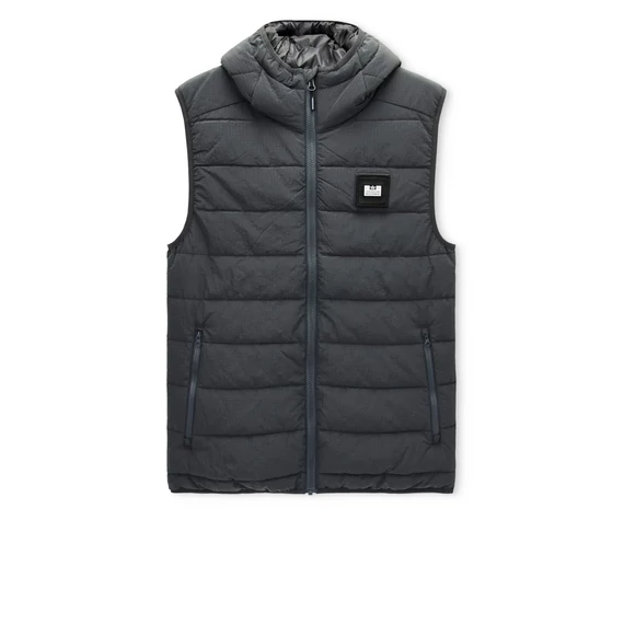Toronto Hooded Gilet - Cyclone Grey