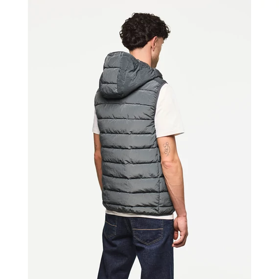Toronto Hooded Gilet - Cyclone Grey