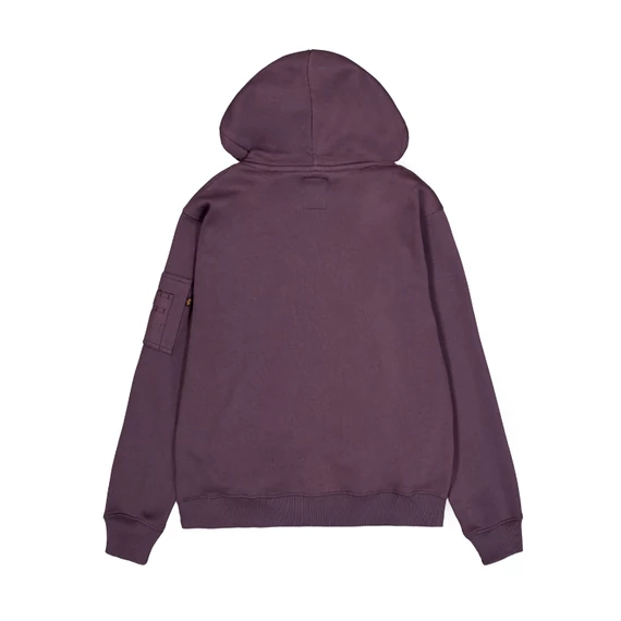 Alpha Label Hoodie - plum