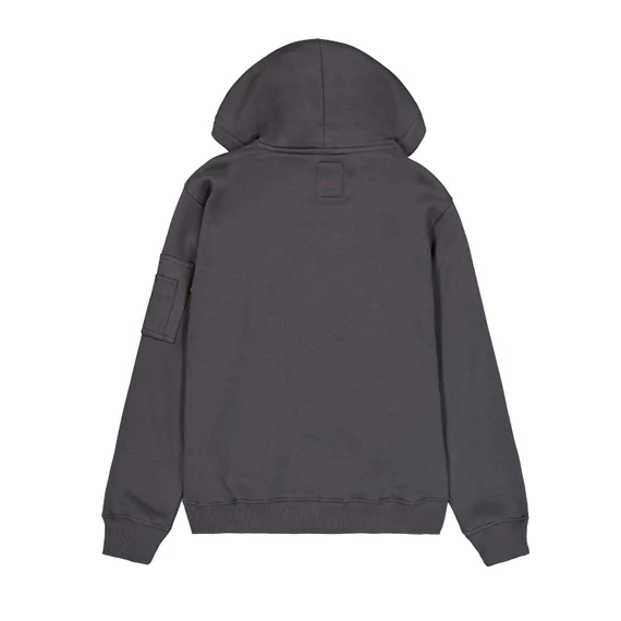 Metal Plate Hoodie - vintage grey