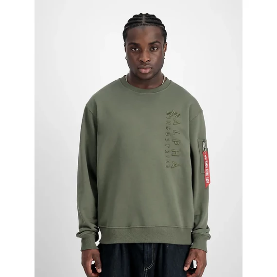 Embroidery Sweater - dark olive