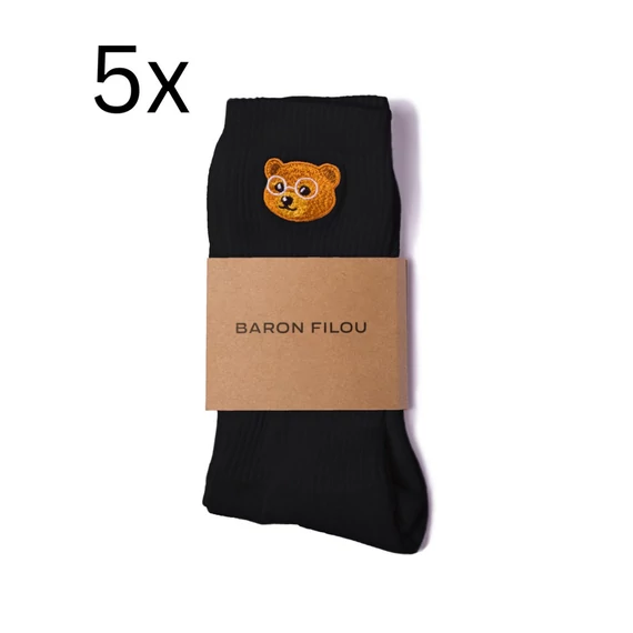 5-Pack Baron Filou Socks - Black