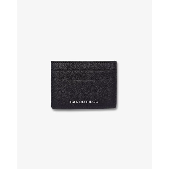 Leather Card Holder Filou Head - Black