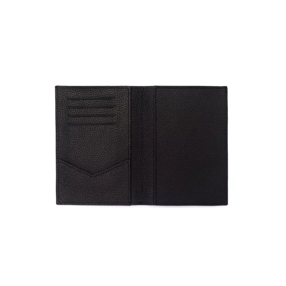 Leather Passport Cover Filou LX. - Black