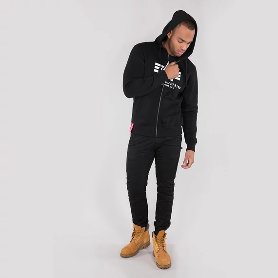 Basic Zip Hoody - black