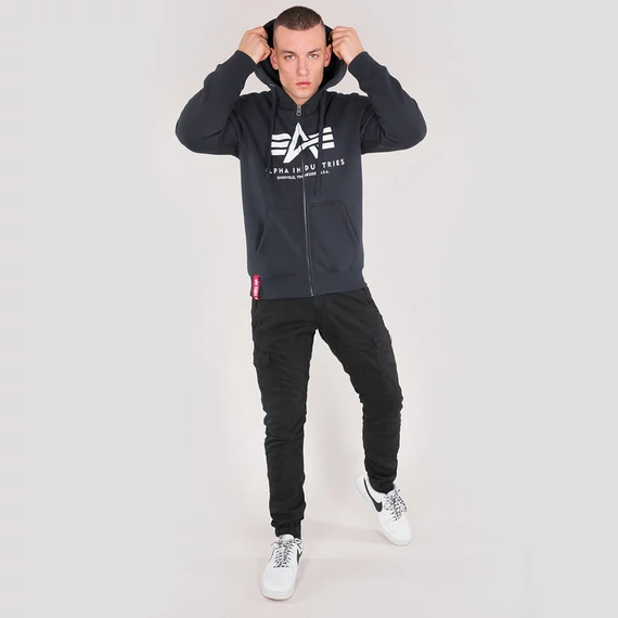 Basic Zip Hoody - replica blue