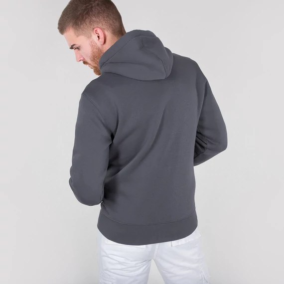 Basic Zip Hoody - greyblack