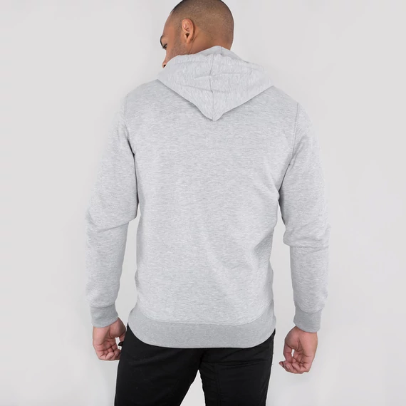 Basic Zip Hoody - greyheather