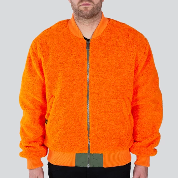 MA-1 FLC Rev - sage green/orange