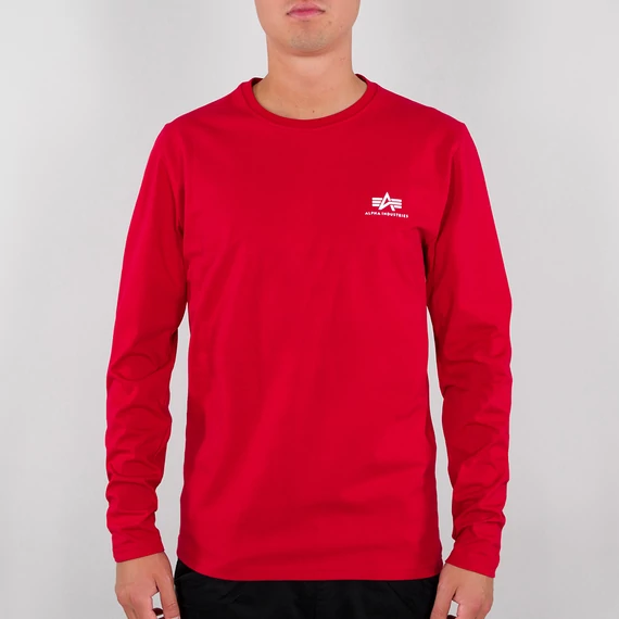 Back Print Heavy LS - speed red