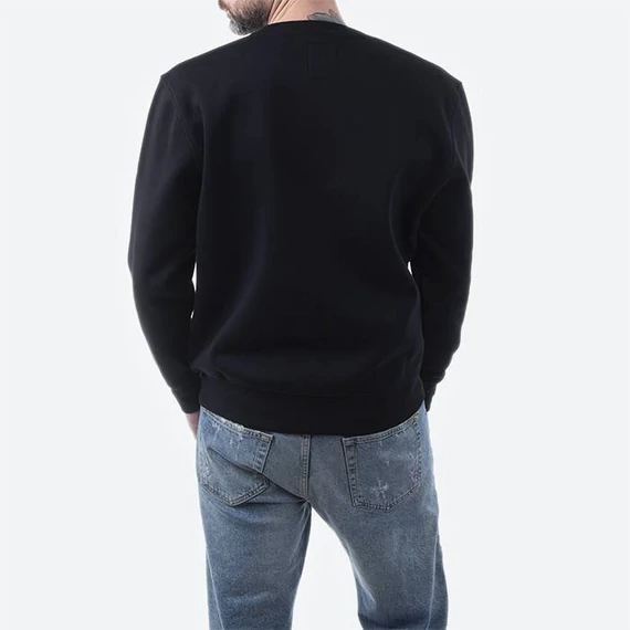 Basic Sweater Rainbow Reflective Print - black