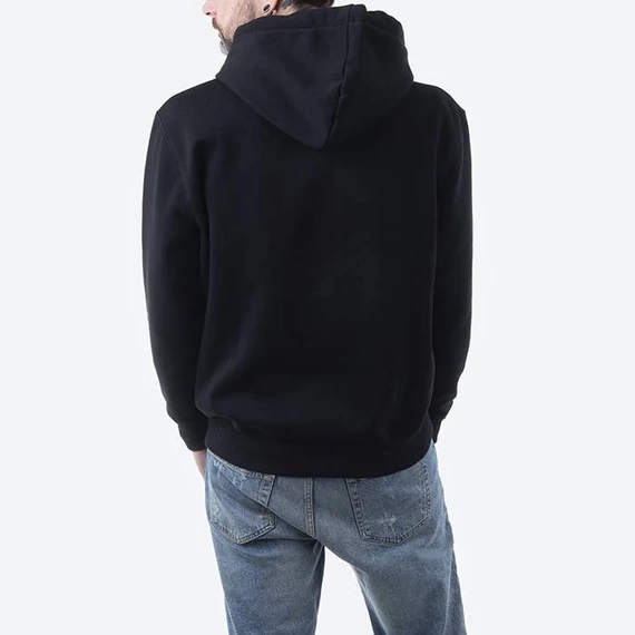 Basic Hoody Rainbow Reflective Print - black