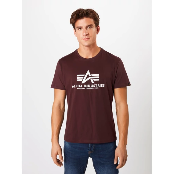 Basic T - deep maroon