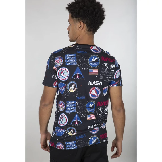 NASA AOP T-shirt - black