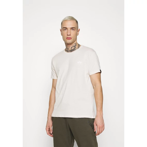 Basic T Small Logo - jet stream white/white