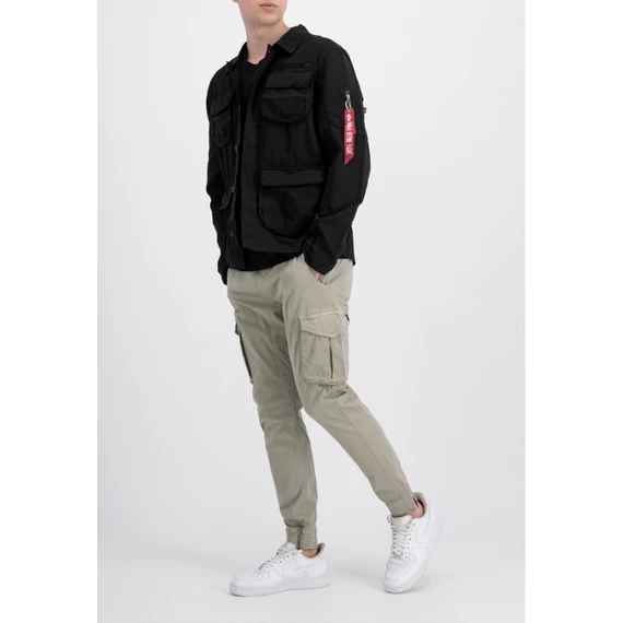 Ripstop Cargo Overshirt - black