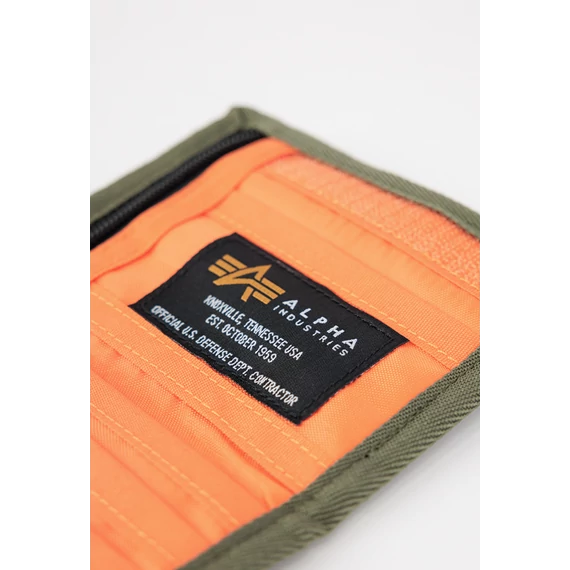 Utility Wallet - sage/orange