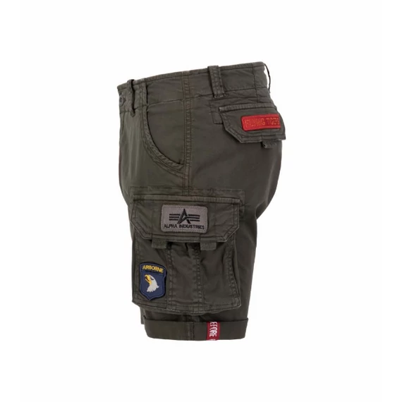CREW SHORT PATCH - greyblack