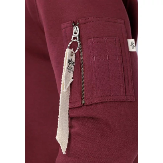 Organics EMB Hoody - organic burgundy
