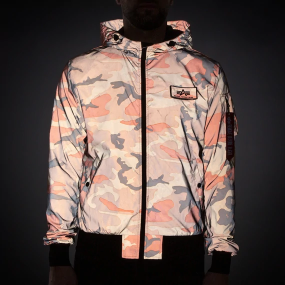 MA-1 LW Hooded Reflective Camo - orange camo